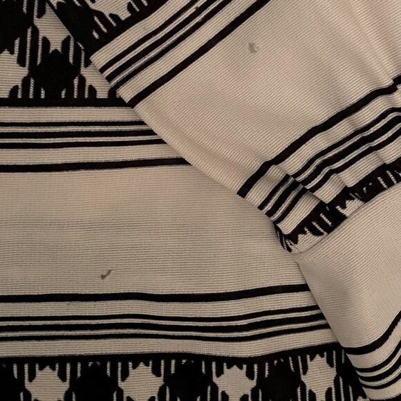 70’s Top Vintage Polyester Button Up Shirt Geo Print Blouse Size S - Picture 8 of 10